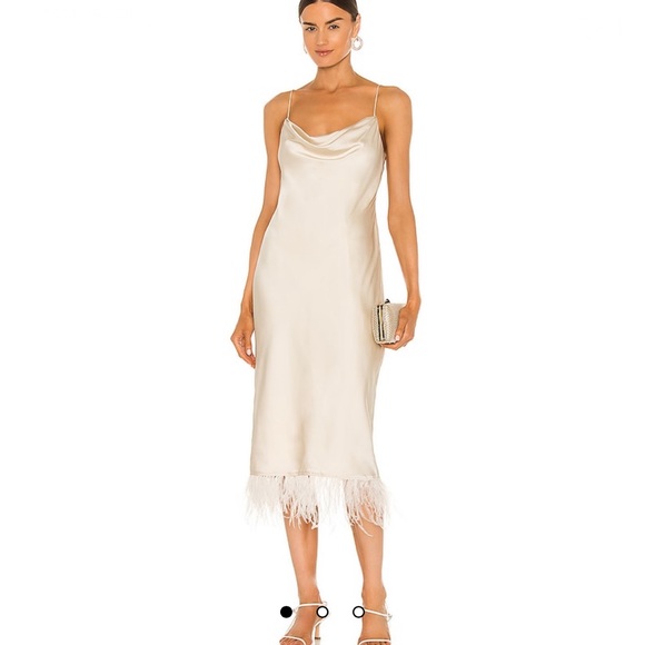L'Academie Dresses & Skirts - L'Academie The Mindy Midi Dress in Ivory Medium